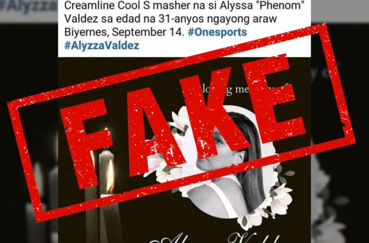 One Sport, Recently, An anonymous post from a Facebook group recently circulated on social media, falsely claimed to be from One Sports and showed a malicious poster regarding volleyball player na si Alyssa Valdez."